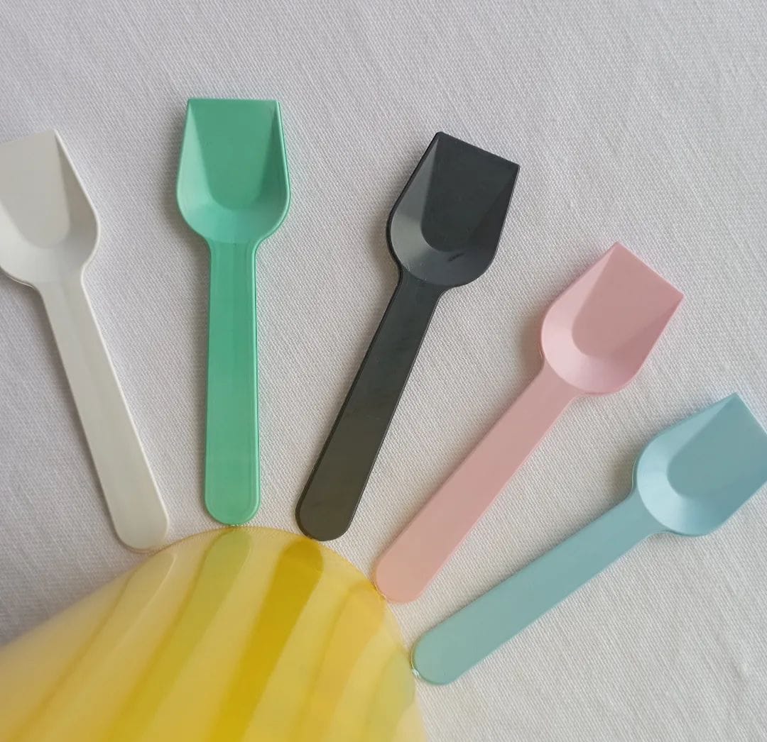 Cucharas para helados Americana Pastel / Cristal 8 cm